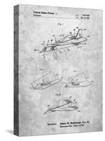 PP983-Slate Paper Airplane Patent Poster-Cole Borders-Stretched Canvas
