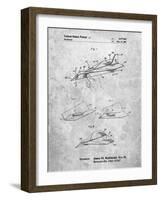 PP983-Slate Paper Airplane Patent Poster-Cole Borders-Framed Giclee Print