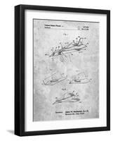 PP983-Slate Paper Airplane Patent Poster-Cole Borders-Framed Giclee Print