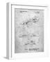 PP983-Slate Paper Airplane Patent Poster-Cole Borders-Framed Giclee Print