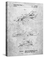 PP983-Slate Paper Airplane Patent Poster-Cole Borders-Stretched Canvas