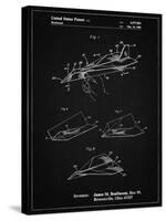 PP983-Vintage Black Paper Airplane Patent Poster-Cole Borders-Stretched Canvas