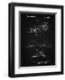 PP983-Vintage Black Paper Airplane Patent Poster-Cole Borders-Framed Giclee Print