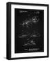 PP983-Vintage Black Paper Airplane Patent Poster-Cole Borders-Framed Giclee Print