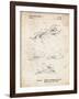 PP983-Vintage Parchment Paper Airplane Patent Poster-Cole Borders-Framed Giclee Print
