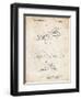 PP983-Vintage Parchment Paper Airplane Patent Poster-Cole Borders-Framed Giclee Print