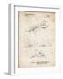 PP983-Vintage Parchment Paper Airplane Patent Poster-Cole Borders-Framed Giclee Print