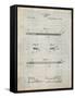 PP984-Antique Grid Parchment Pencil Patent Poster-Cole Borders-Framed Stretched Canvas