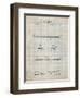 PP984-Antique Grid Parchment Pencil Patent Poster-Cole Borders-Framed Giclee Print