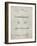 PP984-Antique Grid Parchment Pencil Patent Poster-Cole Borders-Framed Giclee Print