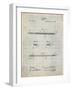 PP984-Antique Grid Parchment Pencil Patent Poster-Cole Borders-Framed Giclee Print