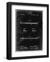 PP984-Black Grunge Pencil Patent Poster-Cole Borders-Framed Premium Giclee Print