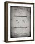 PP984-Faded Grey Pencil Patent Poster-Cole Borders-Framed Giclee Print