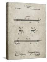 PP984-Sandstone Pencil Patent Poster-Cole Borders-Stretched Canvas