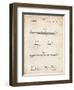 PP984-Vintage Parchment Pencil Patent Poster-Cole Borders-Framed Giclee Print