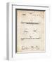 PP984-Vintage Parchment Pencil Patent Poster-Cole Borders-Framed Giclee Print