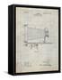 PP985-Antique Grid Parchment Photographic Camera Patent Poster-Cole Borders-Framed Stretched Canvas