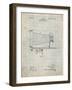 PP985-Antique Grid Parchment Photographic Camera Patent Poster-Cole Borders-Framed Giclee Print