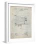 PP985-Antique Grid Parchment Photographic Camera Patent Poster-Cole Borders-Framed Giclee Print