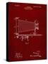 PP985-Burgundy Photographic Camera Patent Poster-Cole Borders-Stretched Canvas