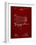 PP985-Burgundy Photographic Camera Patent Poster-Cole Borders-Framed Giclee Print