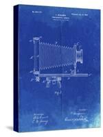 PP985-Faded Blueprint Photographic Camera Patent Poster-Cole Borders-Stretched Canvas