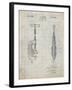 PP986-Antique Grid Parchment Pipe Cutting Tool Patent Poster-Cole Borders-Framed Giclee Print