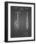 PP986-Black Grid Pipe Cutting Tool Patent Poster-Cole Borders-Framed Giclee Print