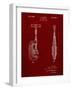 PP986-Burgundy Pipe Cutting Tool Patent Poster-Cole Borders-Framed Giclee Print