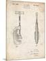 PP986-Vintage Parchment Pipe Cutting Tool Patent Poster-Cole Borders-Mounted Giclee Print