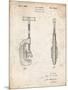 PP986-Vintage Parchment Pipe Cutting Tool Patent Poster-Cole Borders-Mounted Premium Giclee Print
