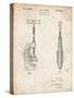 PP986-Vintage Parchment Pipe Cutting Tool Patent Poster-Cole Borders-Stretched Canvas