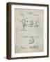 PP988-Antique Grid Parchment Planetarium 1909 Patent Poster-Cole Borders-Framed Giclee Print