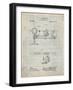 PP988-Antique Grid Parchment Planetarium 1909 Patent Poster-Cole Borders-Framed Giclee Print