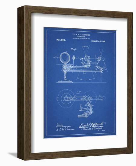 PP988-Blueprint Planetarium 1909 Patent Poster-Cole Borders-Framed Giclee Print