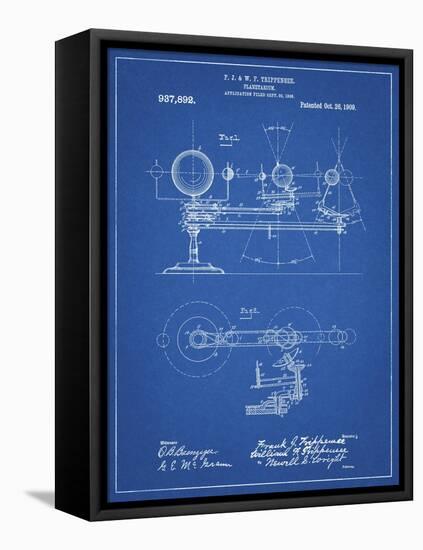 PP988-Blueprint Planetarium 1909 Patent Poster-Cole Borders-Framed Stretched Canvas