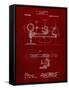 PP988-Burgundy Planetarium 1909 Patent Poster-Cole Borders-Framed Stretched Canvas