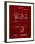 PP988-Burgundy Planetarium 1909 Patent Poster-Cole Borders-Framed Premium Giclee Print