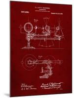 PP988-Burgundy Planetarium 1909 Patent Poster-Cole Borders-Mounted Giclee Print