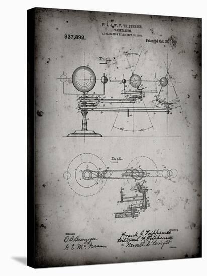 PP988-Faded Grey Planetarium 1909 Patent Poster-Cole Borders-Stretched Canvas