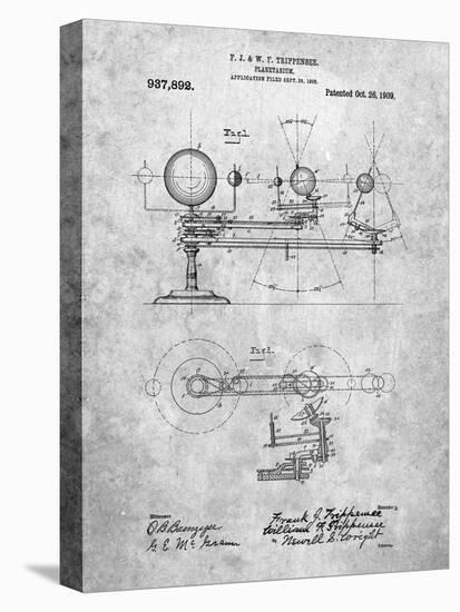 PP988-Slate Planetarium 1909 Patent Poster-Cole Borders-Stretched Canvas
