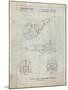 PP989-Antique Grid Parchment Plate Joiner Patent Poster-Cole Borders-Mounted Giclee Print