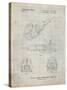 PP989-Antique Grid Parchment Plate Joiner Patent Poster-Cole Borders-Stretched Canvas
