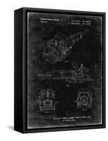 PP989-Black Grunge Plate Joiner Patent Poster-Cole Borders-Framed Stretched Canvas