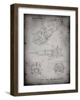 PP989-Faded Grey Plate Joiner Patent Poster-Cole Borders-Framed Giclee Print