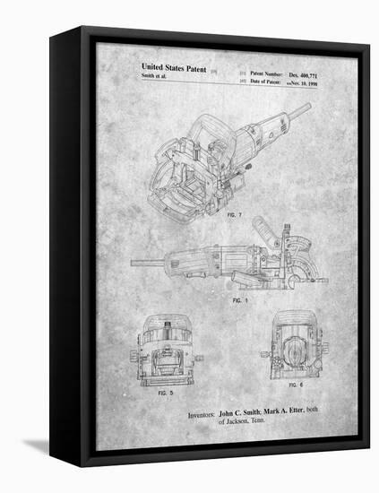 PP989-Slate Plate Joiner Patent Poster-Cole Borders-Framed Stretched Canvas