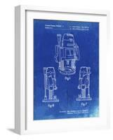 PP991-Faded Blueprint Plunge Router Patent Poster-Cole Borders-Framed Giclee Print