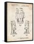 PP991-Vintage Parchment Plunge Router Patent Poster-Cole Borders-Framed Stretched Canvas