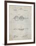 PP992-Antique Grid Parchment Pocket Transit Compass 1919 Patent Poster-Cole Borders-Framed Giclee Print