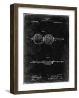 PP992-Black Grunge Pocket Transit Compass 1919 Patent Poster-Cole Borders-Framed Giclee Print